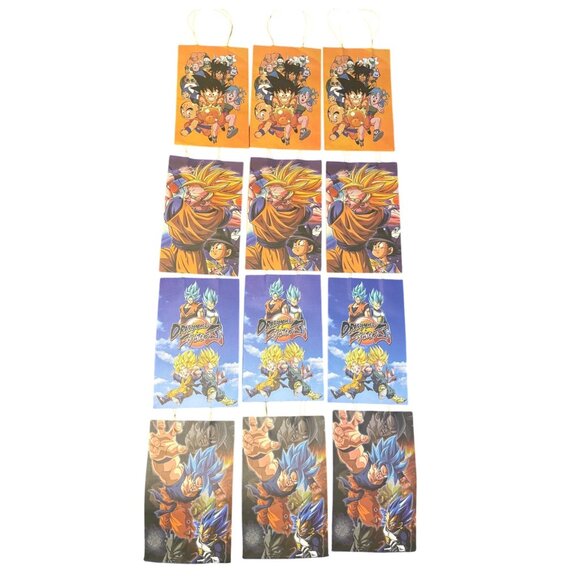 Dragon Ball Z 12 Pack Paper Party Birthday Goody Bags Decorations - Picture 2 of 6